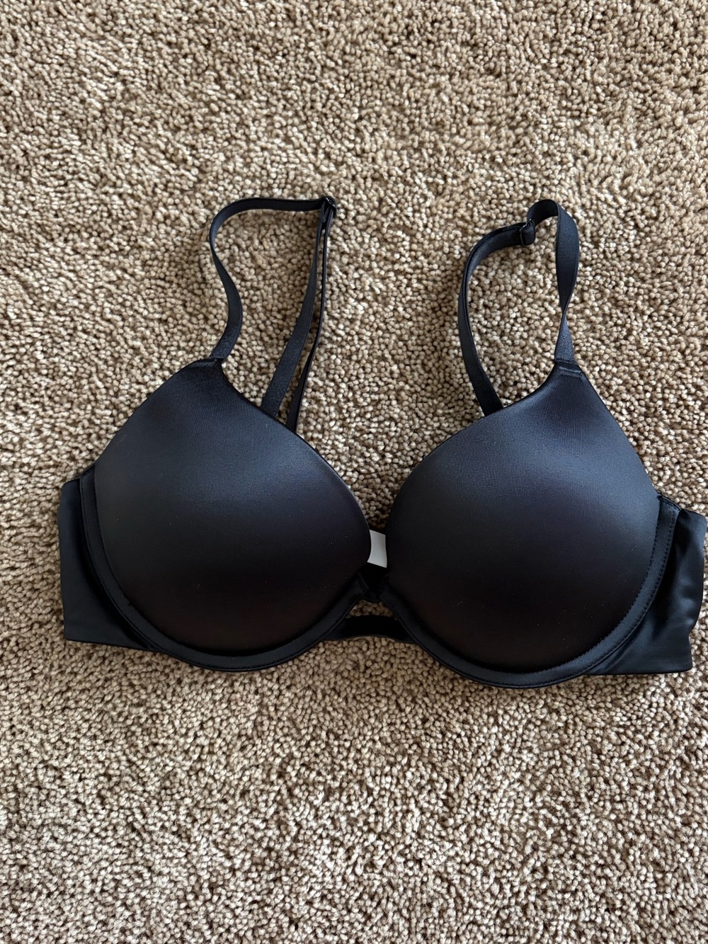 Black T-Shirt Bra - Smooth Padded Support